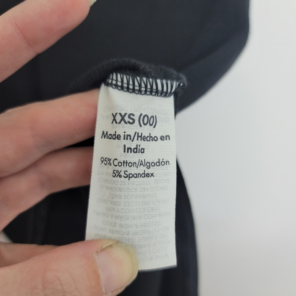 No Boundaries Black Ribbed Crewneck Midi Dress XXS - Picture 13 of 16